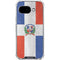Dominican Republic Flag Distressed Google Pixel 9a Clear Case